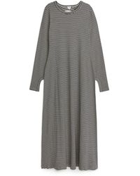ARKET - Striped Jersey Dress - Lyst