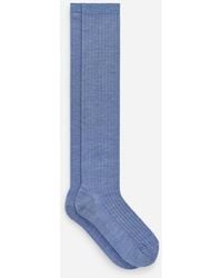 ARKET - Silk-Blend Knee Socks - Lyst