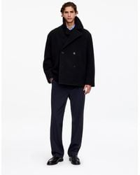 ARKET - Wool-Blend Pea Coat - Lyst