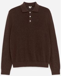 ARKET - Linen Blend Polo Shirt - Lyst