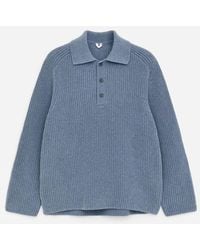ARKET - Chunky Cotton-Blend Polo - Lyst