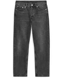 ARKET - Park Cropped Regular Straight Jeans - Lyst