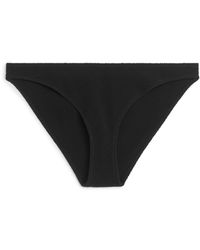 ARKET - Low Waist Crinkle Bikini Bottom - Lyst