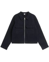ARKET - Knitted Cotton Jacket - Lyst