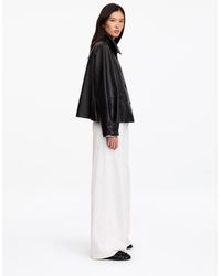 ARKET - A-Line Leather Jacket - Lyst