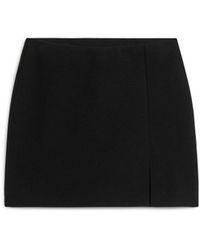 ARKET Mini Jersey Skirt - Black