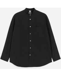 ARKET - Band-Collar Poplin Shirt - Lyst