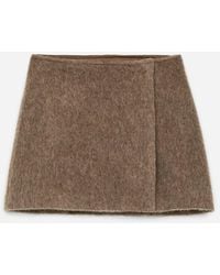 ARKET - Wool-blend Mini Skirt - Lyst