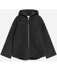 ARKET - Jacke Mit Kapuze Aus Wollmischung - Lyst