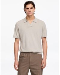 ARKET - Cotton Linen Polo Shirt - Lyst