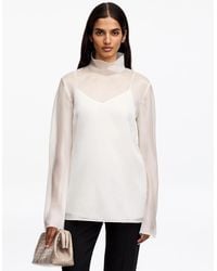 ARKET - Silk Organza Blouse - Lyst
