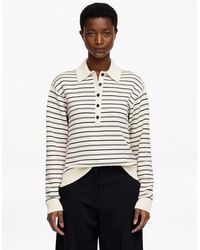 ARKET - Knitted Polo Shirt - Lyst
