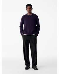 ARKET - Wide Flannel Trousers - Lyst