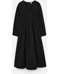 ARKET - V-Neck Pleated Dress - Lyst