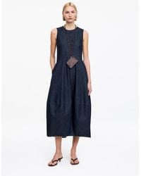 ARKET - Barrel Denim Dress - Lyst