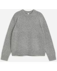ARKET - Heavy Knit Wool Blend Jumper - Lyst