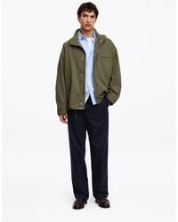 ARKET - Wide Cotton Linen Trousers - Lyst
