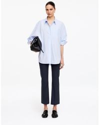 ARKET - Linen-Cotton Kick-Flare Trousers - Lyst