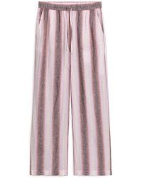 ARKET - Linen Drawstring Trousers - Lyst
