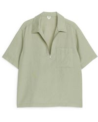 ARKET - Half-zip Shirt - Lyst