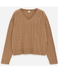 ARKET - Pure Cashmere V-Neck Jumper - Lyst