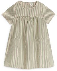 ARKET - Kleid Aus Pima-Baumwolle Und Popeline - Lyst