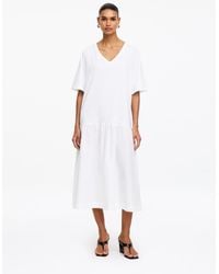 ARKET - V-Neck Midi Dress - Lyst