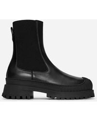 ARKET - Chunky Leather Ankle Boots - Lyst