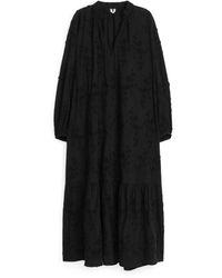 ARKET - Embroidered Maxi Dress - Lyst