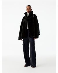 ARKET - Relaxed Shearling Coat - Lyst