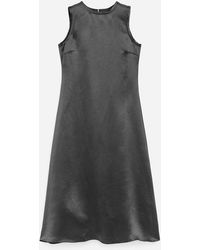 ARKET - Crushed Satin Midi Dress - Lyst