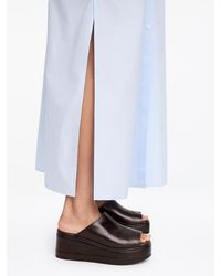 ARKET - Leather Flatform Sandals - Lyst