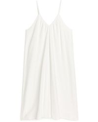 ARKET - Cotton Towelling Strap Dress - Lyst
