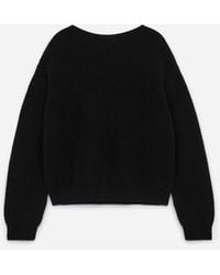 ARKET - Bow-Detail Wool-Cotton Jumper - Lyst
