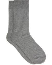 ARKET - Supima Cotton Rib Socks - Lyst