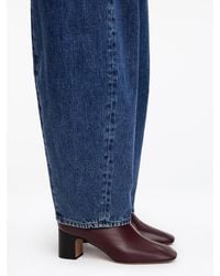 ARKET - Leather Sock Ankle Boots - Lyst