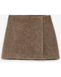 ARKET - Wool-blend Mini Skirt - Lyst