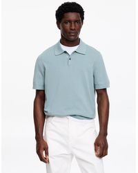ARKET - Fine-Knit Polo Shirt - Lyst