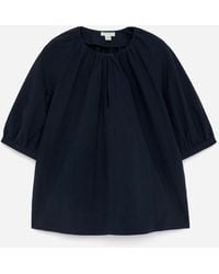 ARKET - Gathered Cotton Top - Lyst
