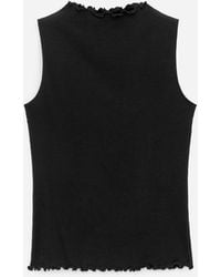 ARKET - Mock-Neck Ribbed Top - Lyst