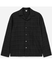 ARKET - Flannel Pyjama Shirt - Lyst