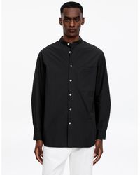 ARKET - Band-Collar Poplin Shirt - Lyst