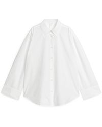 ARKET - Relaxed Poplin Shirt - Lyst