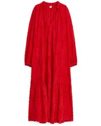 ARKET - Embroidered Maxi Dress - Lyst