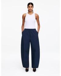 ARKET - Barrel-Leg Cotton Trousers - Lyst