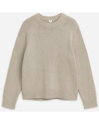 ARKET - Heavy Knit Wool Blend Jumper - Lyst