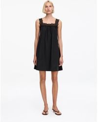 ARKET - Lace-Trim Cotton Dress - Lyst