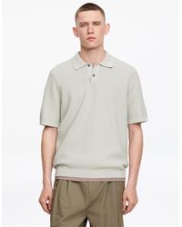 ARKET - Knitted Cotton Polo Shirt - Lyst