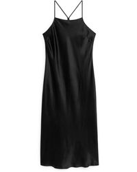 ARKET - Silk Slip Dress - Lyst