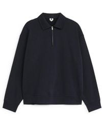ARKET - Poloshirt Mit Kurzem Reißverschluss - Lyst